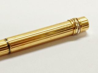 Authentic Cartier Fountain Pen Gold Tone Color PEN145 12