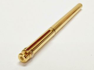 Authentic Cartier Fountain Pen Gold Tone Color PEN145 4