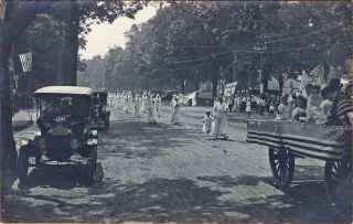 West Brattleboro,  Vt Rppc Votes For Women – Suffragette In July 4,  1917 Parade