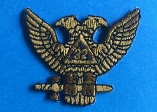 Rare Masonic Freemasons 32 Degree Scottish Rite Iron On Hat Jacket Patch 902r