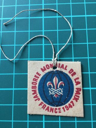 Boy Scout 1947 World Scout Jamboree Visitor Badge