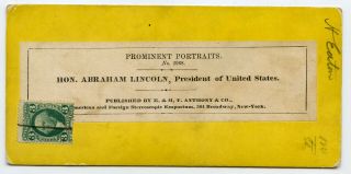 Civil War President Abraham Lincoln 2968 Anthony View 1860 ' s 2