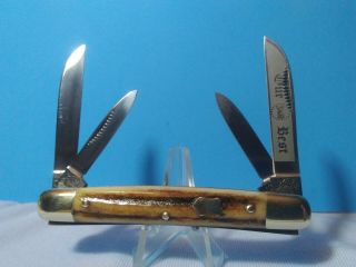 Bulldog 1st Gen Stag 1983 Congress S&d Our Best Nm Germany Knife