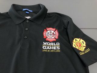 World Police & Fire Games Shirt Fairfax County Fire Iaff