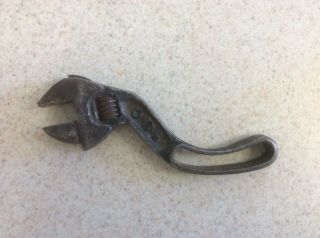 Antique Small Crescent Wrench Old Tool Monkey Adjustable Vintage B & C Co.