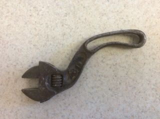 Antique Small Crescent Wrench Old Tool Monkey Adjustable Vintage B & C Co. 4