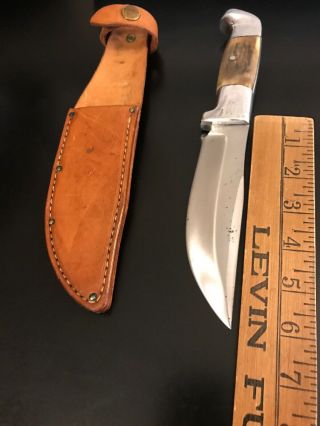 R.  H.  RUANA KNIFE 15C - 1 PIN - LITTLE kNIFE STAMP - SHEATH - 1943 - 44 10