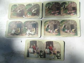 5 - Antique Stereoscope Viewer Cards - Black Americana - Griffith And Griffith