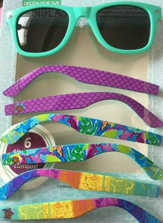 Sunglasses 3 - In - 1 Pair Girl Scout Cookie Interchangeable Arm Sea Turtles
