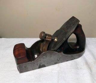 Antique Handled Wood Infill Smoothing Plane W Marples & Sons Hibernia Iron