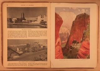 Vintage 1933 Century Of Progress Atlas Of The World,  Lloyd Smith,  Souvenir Edtn 3