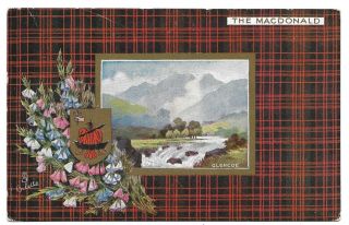 " Scottish Clans " Series Ii,  " The Macdonald " 9403 Tuck 