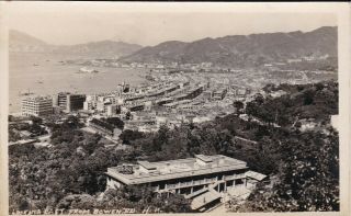 Rppc Hong Kong China 1930 View From Bowen Road To Wanchai