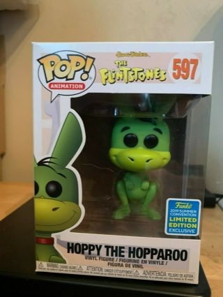 Funko Pop Sdcc 2019 Flintstones Hoppy The Hopparoo W/ Protector - New/in Stock