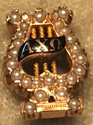 Gold 1912 Alpha Chi Omega Sorority Pin