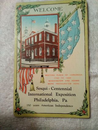 Old Postcard Sesqui Centennial International Exposition Philadelphia Pennsylvani