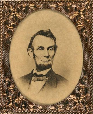 President Abraham Lincoln Campaign Button 1864 8x10 Silver Halide Photo Print