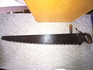 Duel Wood Handle Timber Saw Warranted Superior 47 Inch 1880 