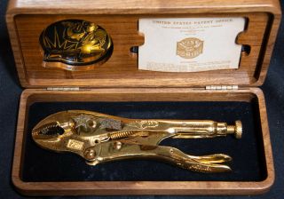 75th Anniversary Collector Series Vise - Grips 7wr Gold Version In Walnut Case