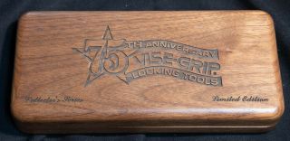 75th Anniversary Collector Series Vise - Grips 7WR Gold Version in Walnut Case 7