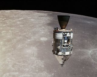Apollo 15 Command Service Module & Moon Nasa 8x10 Silver Halide Photo Print