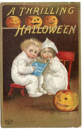 Clapsaddle A Thrilling Halloween Jol 2 Children Reading Book
