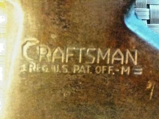 Vintage CRAFTSMAN Hatchet Head =Reg.  U.  S.  Pat.  Off - M= 5