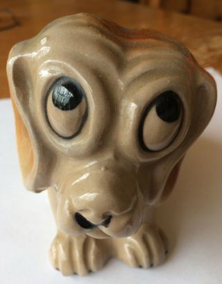 Vintage Ceramic Puppy Dog Planter Occupied Japan