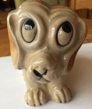 Vintage Ceramic Puppy Dog Planter Occupied Japan 8