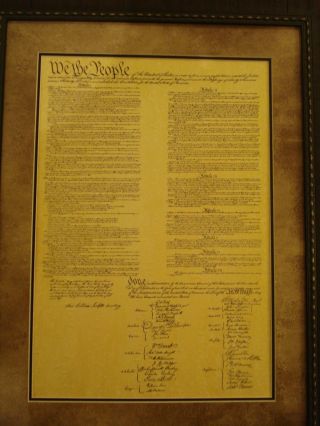 FRAMED THE BILL OF RIGHTS,  DECLARATION OF INDEPENDENCE & CONSTITUTION OF U.  S. 11