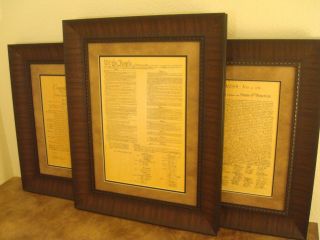 FRAMED THE BILL OF RIGHTS,  DECLARATION OF INDEPENDENCE & CONSTITUTION OF U.  S. 2