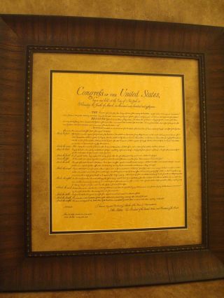 FRAMED THE BILL OF RIGHTS,  DECLARATION OF INDEPENDENCE & CONSTITUTION OF U.  S. 3