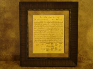 FRAMED THE BILL OF RIGHTS,  DECLARATION OF INDEPENDENCE & CONSTITUTION OF U.  S. 6
