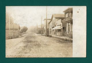 Lanes Bottom,  Webster Co,  Wv Dpo Postmark And Main St Rppc View,  May 1913