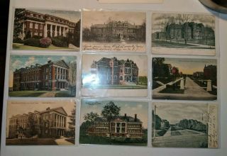 Antique Color B&w Postcards State Normal & Industrial College Unc Greensboro