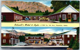 Pocatello,  Idaho Postcard Bidwell 