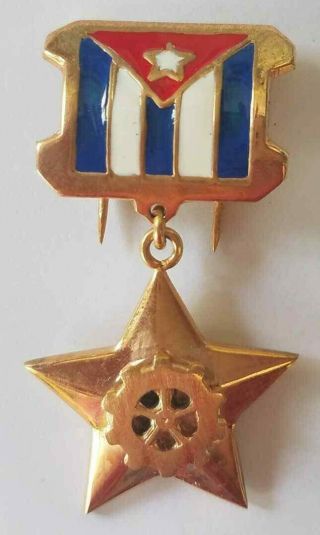 Cuba Cuban Higher Merit To Order National Labour Hero Medal Revolution Uniform