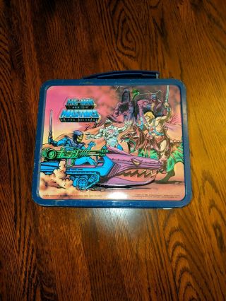 Vintage 1984 He - Man And The Masters Of The Universe Metal Lunch Box With Thermos