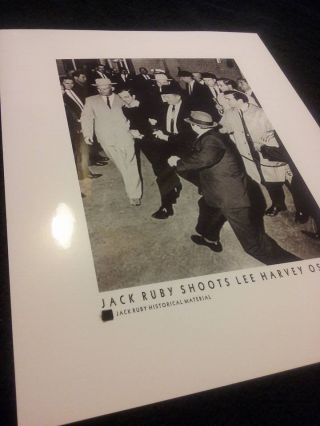 8x10 JACK RUBY Lee Harvey Oswald,  SWATCH PIECE owned personal JFK assassination 2