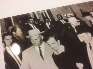 8x10 JACK RUBY Lee Harvey Oswald,  SWATCH PIECE owned personal JFK assassination 4