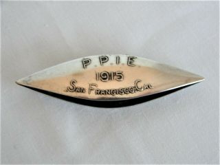 Rare Panama Pacific Ppie German Silver Tatting Shuttle San Francisco Ca 1915