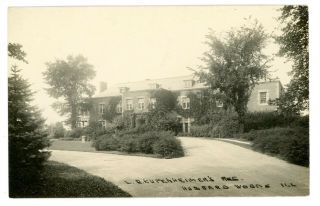 Winnetka Il - Louis Kuppenheimer Mansion In Hubbard Woods - Rppc Postcard