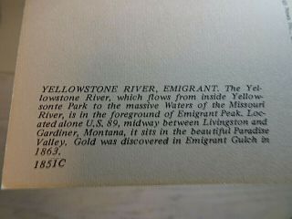 Yellowstone River Emigrant Peak U.  S.  89 Livingston Gardiner Postcard RPPC Photo 3