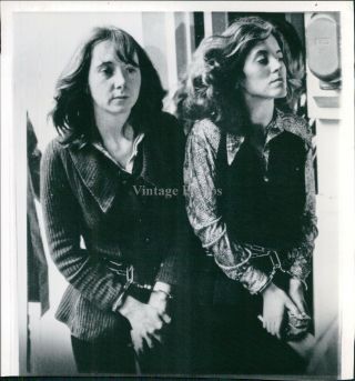 1972 Lynette Fromme Nancy Pitman Charles Manson Clan Courthouse Ca Photo 8x8