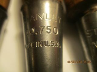 SIX STANLEY NO.  750 BEVELLED CHISELS [SEE INSERTION & PICS FOR DETAILS 6