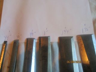 SIX STANLEY NO.  750 BEVELLED CHISELS [SEE INSERTION & PICS FOR DETAILS 8