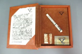 Visconti La Divina Commedia Divine Comedy Fountain Pen 18k Limited Ed W/ Box
