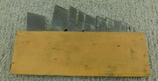 Stanley 46 Skew Plow / Dado Plane w/ 11 Boxed Cutters Antique Woodworking Tool 2