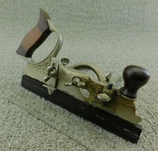 Stanley 46 Skew Plow / Dado Plane w/ 11 Boxed Cutters Antique Woodworking Tool 4