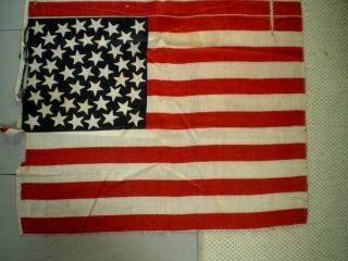 TWO 45 STAR AMERICAN FLAG CIRCLE PATTERN FLAG MAKER ' S STRIP OLD GLORY 2